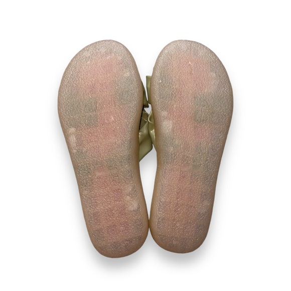 LEATHER CRISS CROSS KNOT SLIDE SANDALS · SIZE 9 · NWOT - Picture 3 of 6